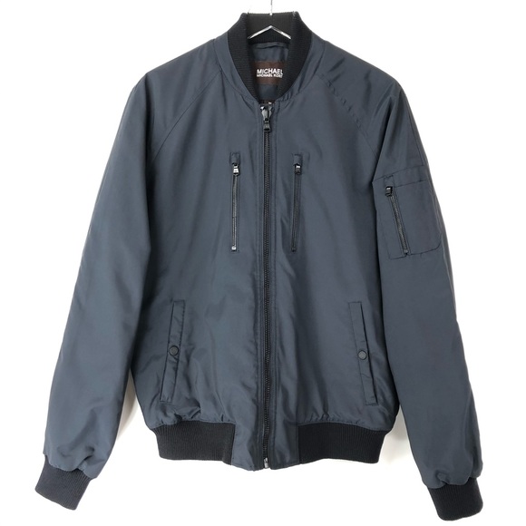 dark grey bomber jacket